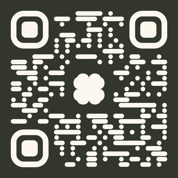 QR-Code Creme auf Tinte, f&uuml;hrt zu robertbrodhun.de