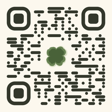 QR-Code Tinte auf Creme, f&uuml;hrt zu robertbrodhun.de