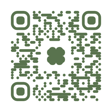 QR-Code Waldgr&uuml;n ohne Hintergrund, f&uuml;hrt zur Vereinsseite