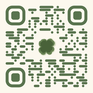 QR-Code Waldgr&uuml;n auf Creme, f&uuml;hrt zu robertbrodhun.de