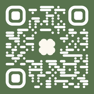 QR-Code Wei&szlig; auf Waldgr&uuml;n, f&uuml;hrt zu robertbrodhun.de